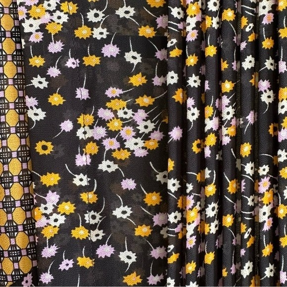 Boho Sfera Sheer Statement Sleeve Multi Colored Floral Blouse Top Size M - Picture 5 of 14